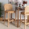 Baxton Studio Adrena Modern Bohemian Natural Brown Rattan Bar Stool 225-13069-ZORO - alternate 1